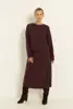 Gebreide A-lijn rok met cashmere