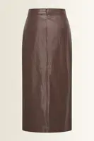 Kokerrok in leerlook