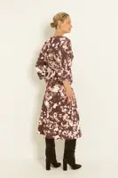 Midi-jurk met grafische print