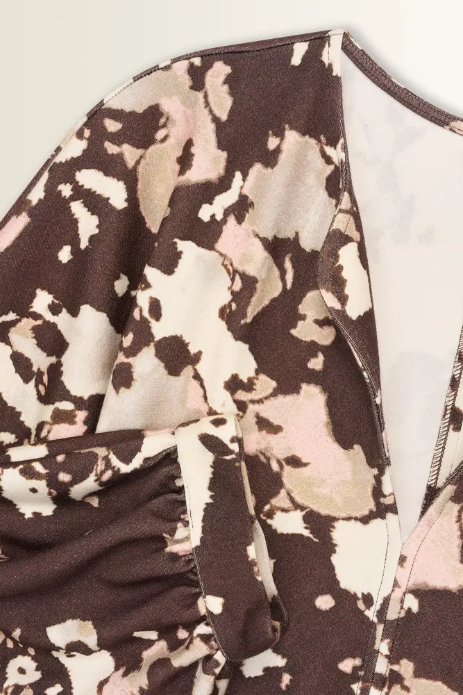 Midi-jurk met grafische print