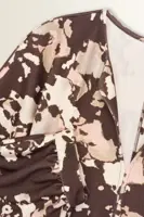 Midi-jurk met grafische print
