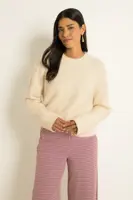 Oversized trui met geborstelde structuur