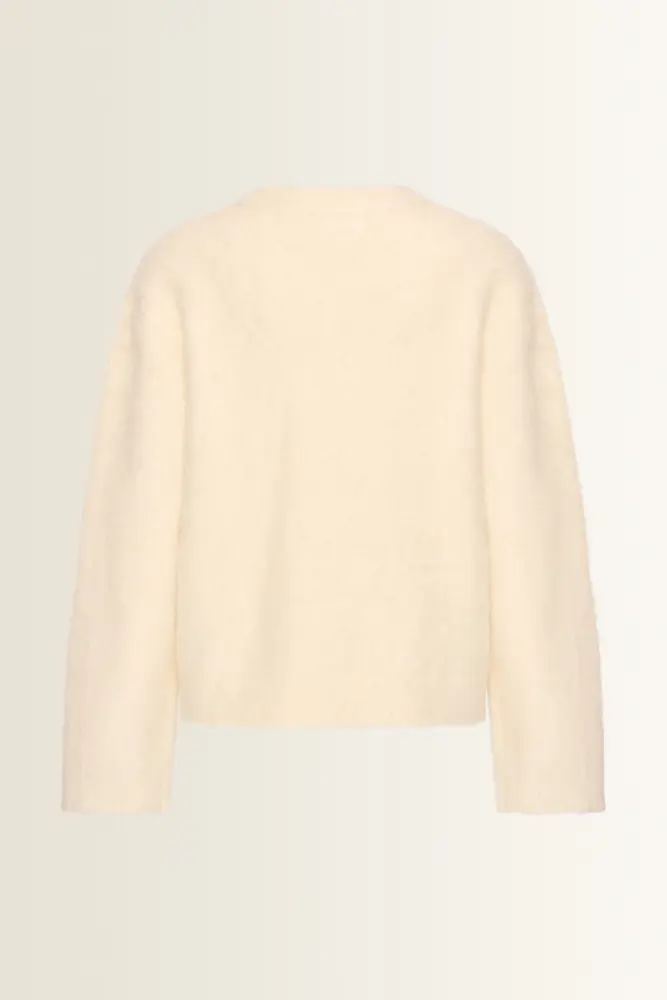 Oversized trui met geborstelde structuur