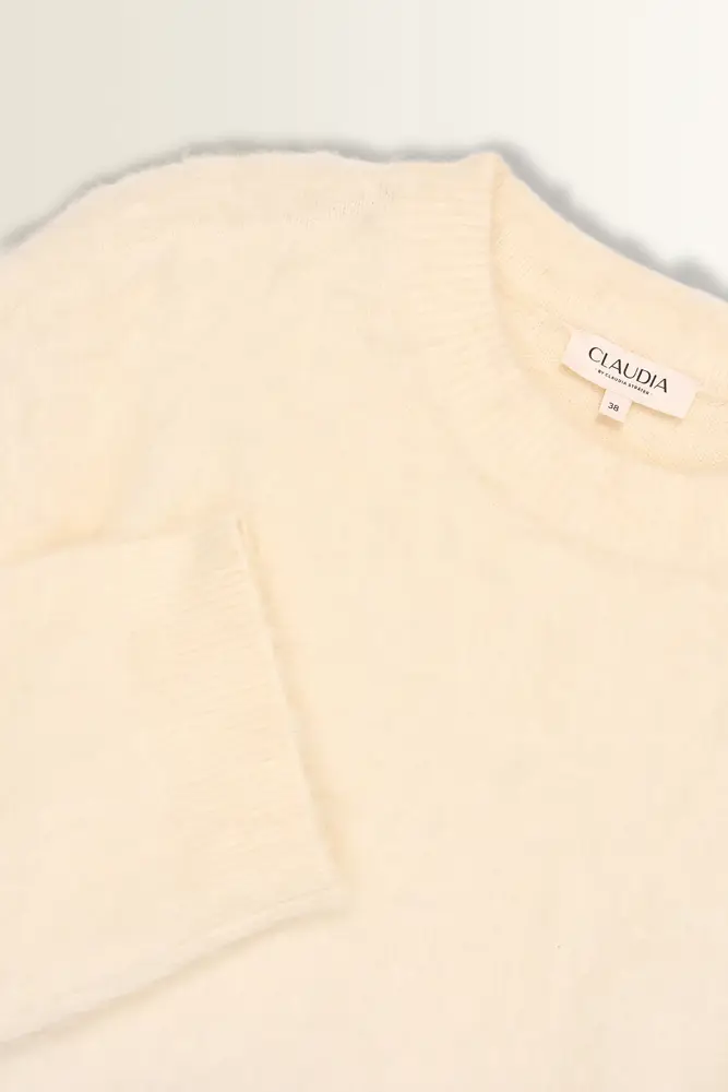 Oversized trui met geborstelde structuur