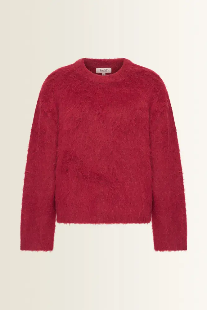 Oversized trui met geborstelde structuur