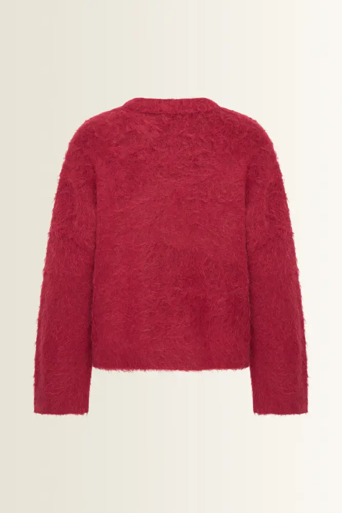Oversized trui met geborstelde structuur