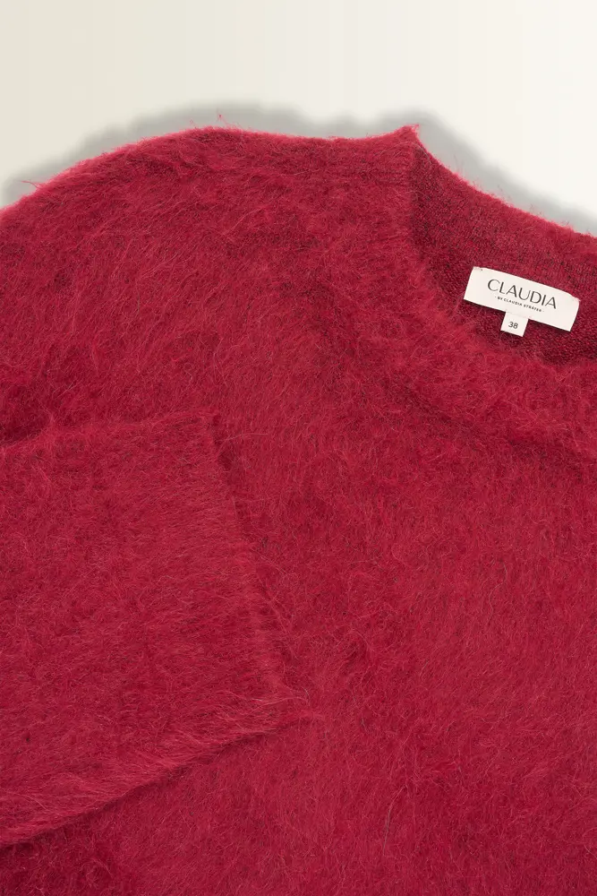 Oversized trui met geborstelde structuur