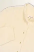 Vest met opstaande kraag en goudkleurige knopen