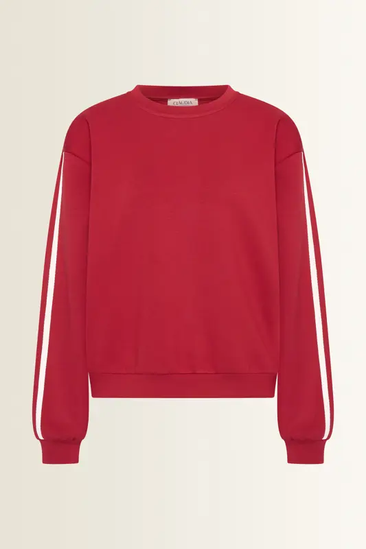 Sweater met contraststrepen