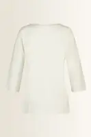Jersey top met plooidetail en split