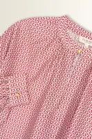 Blouse met grafische print en pofmouwen