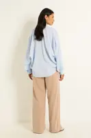Pantalon met elastische taille en trekkoord