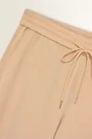 Pantalon met elastische taille en trekkoord