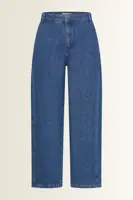 Barrel jeans met zijpanelen