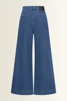 Wide-leg jeans met opgestikte zakken