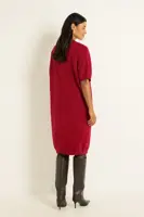 Jurk met ingebreid lijndetail