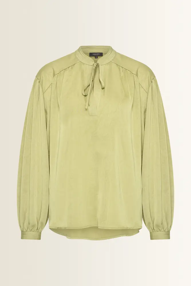 Blouse met strikhals