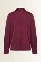Satijnen blouse met borstzakken