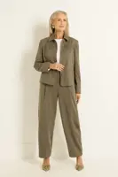 Suedine barrel pantalon