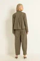 Suedine barrel pantalon