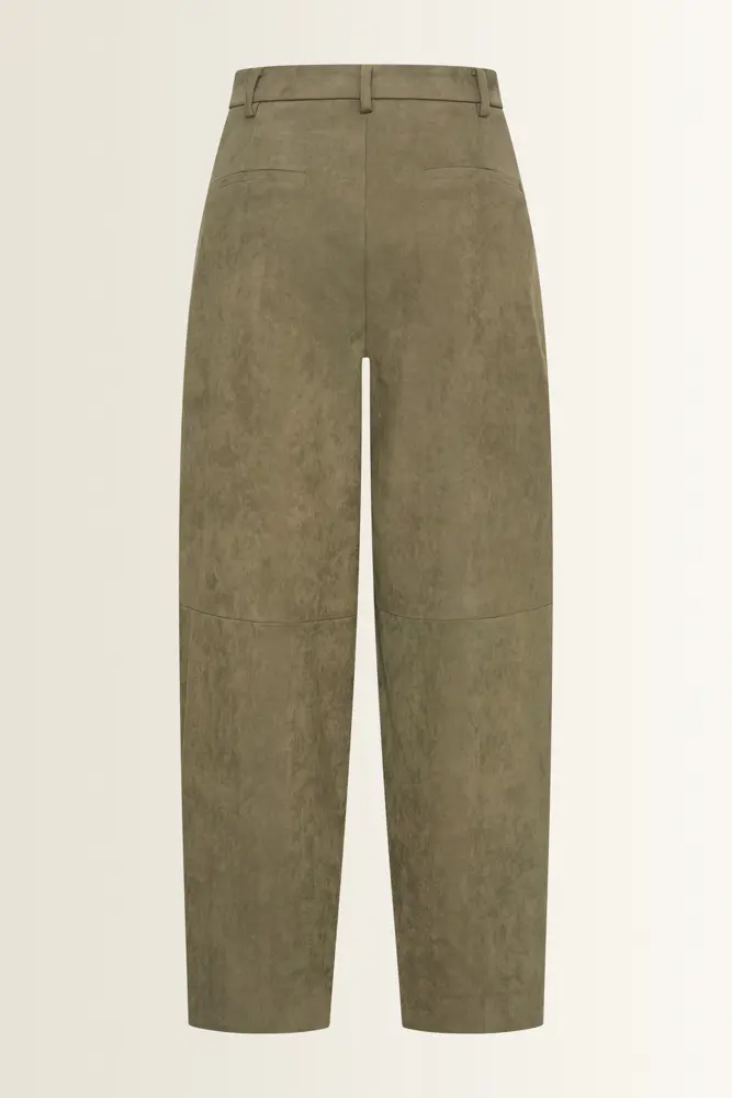 Suedine barrel pantalon