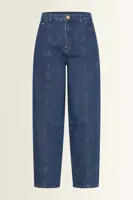 Barrel jeans met voornaden