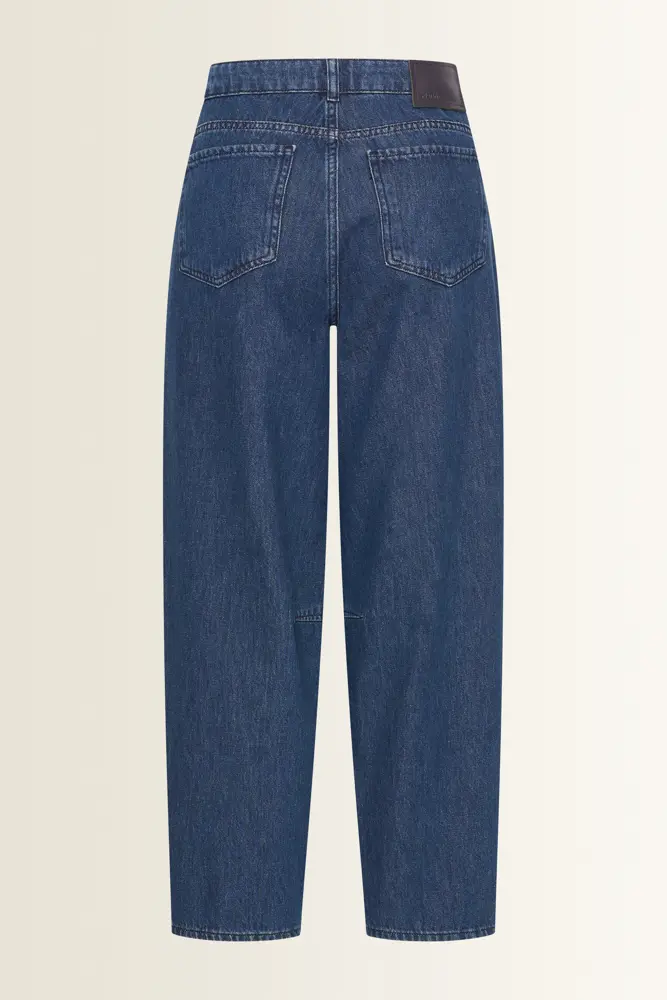 Barrel jeans met voornaden