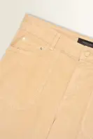 Barrel jeans met ribstructuur