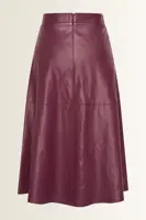 Klokkende rok van PU-leer