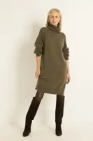 Gebreide jurk met losse col