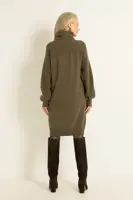 Gebreide jurk met losse col
