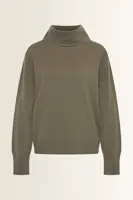 Coltrui van wol-cashmeremix met splitdetail