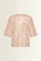 Mesh top met pailletten