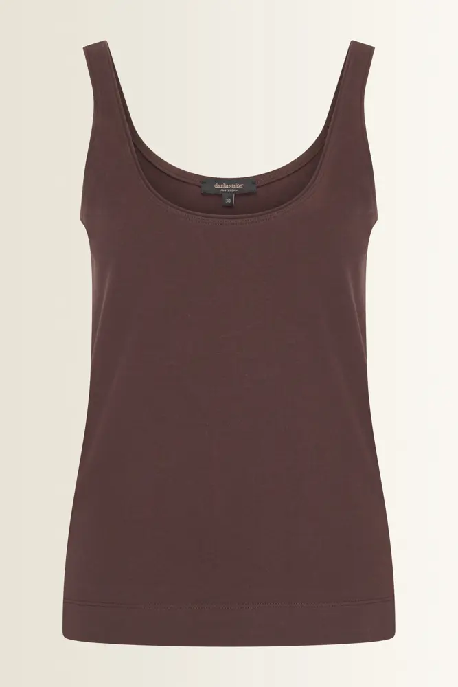 Singlet van stretchkatoen