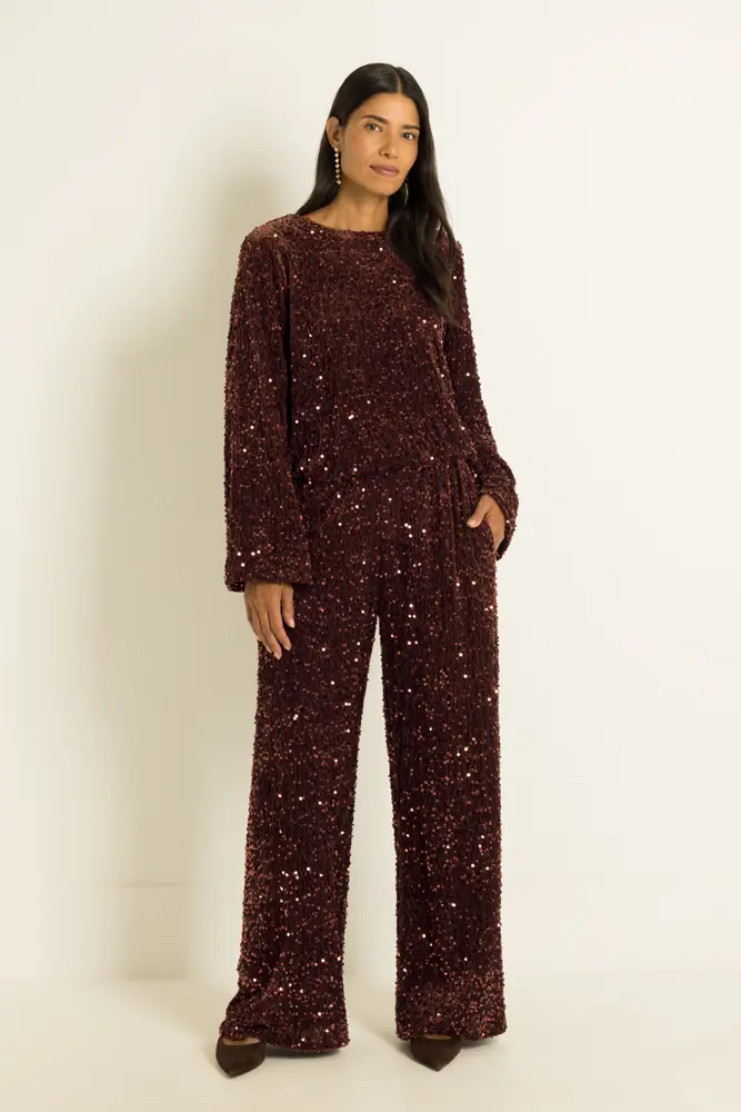 Pantalon met pailletten