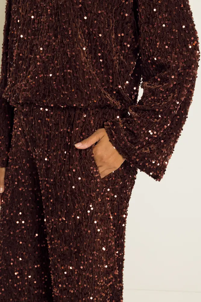 Pantalon met pailletten