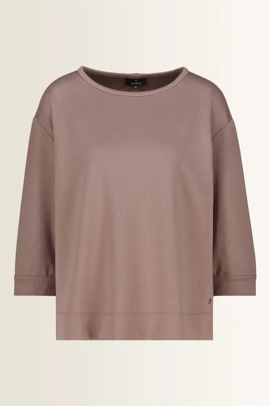 Sweatshirt in taupe viscosemix Monari