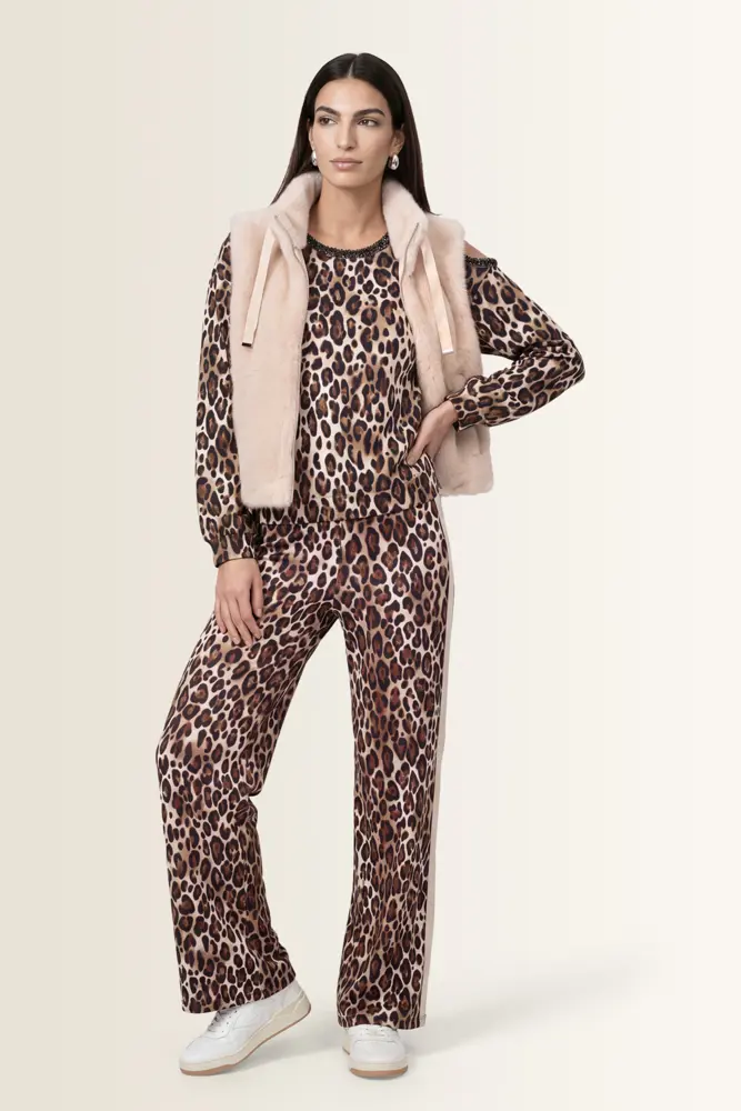 Gilet van kunstbont Monari