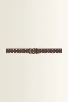 Leren riem met ronde studs