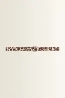 Leren riem met ponyhair