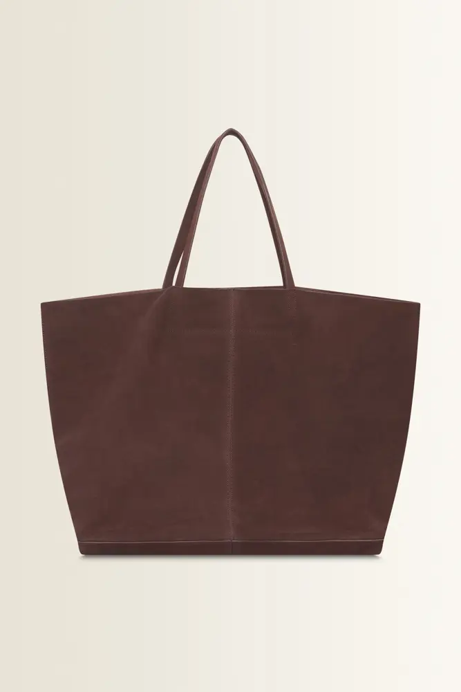 Ruime suède shopper