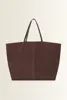 Ruime suède shopper