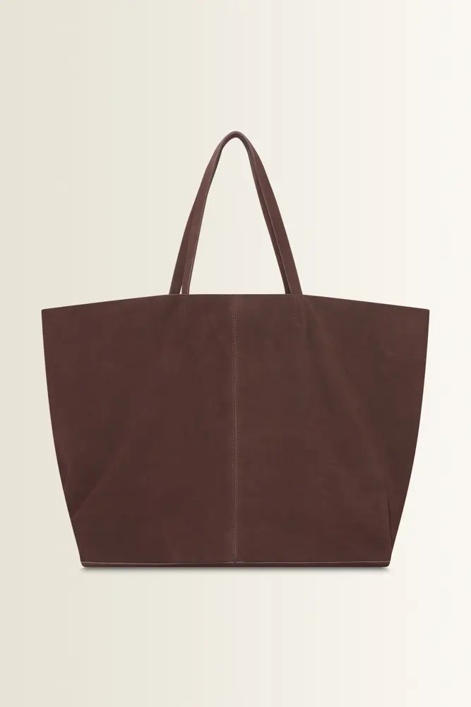 Ruime suède shopper