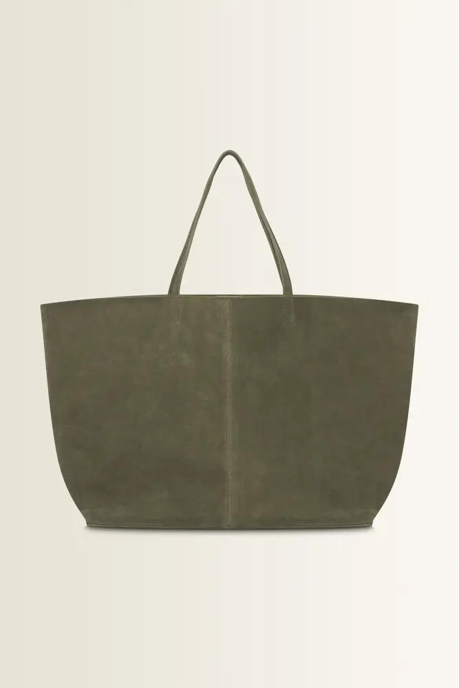 Ruime suède shopper