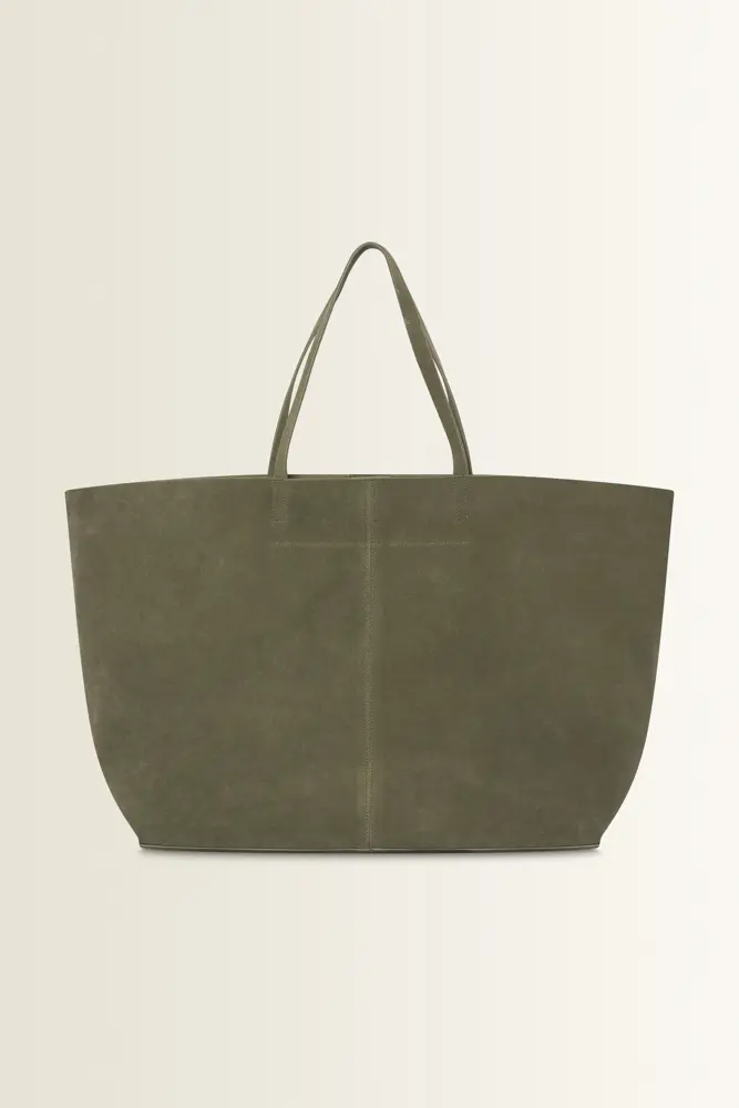 Ruime suède shopper