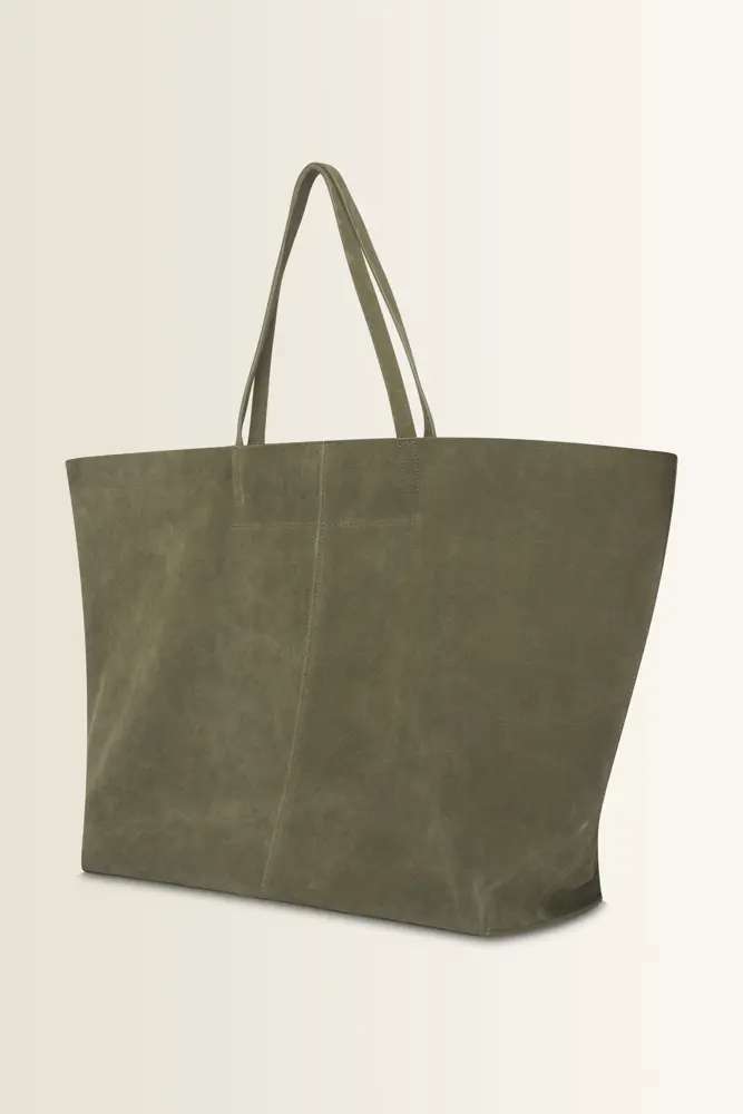 Ruime suède shopper