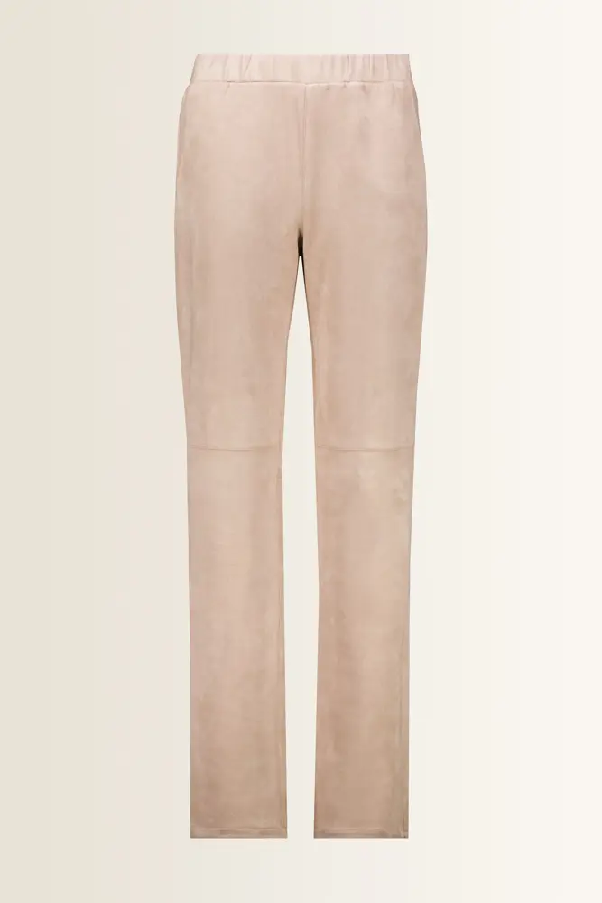 Veloursbroek met elastische taille Monari