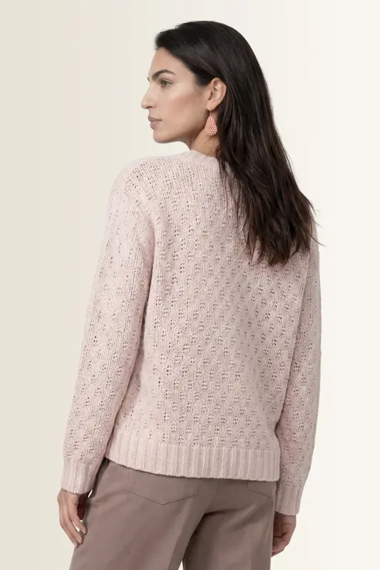 Ajourtrui met lurex en pailletten Monari