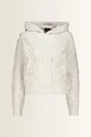 Opengewerkte sweater met chenillegaren Monari