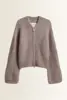 Gebreid alpaca vest met rits Tanzina Someday